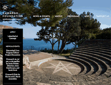 Tablet Screenshot of camargofoundation.org